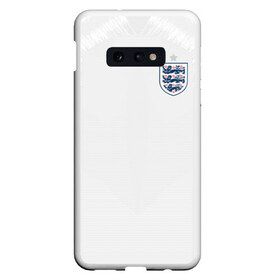 Чехол для Samsung S10E с принтом England home WC 2018 в Рязани, Силикон | Область печати: задняя сторона чехла, без боковых панелей | cup | england | fifa | russia | world | англия | мира | россия | чемпионат