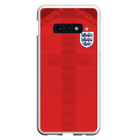 Чехол для Samsung S10E с принтом England away WC 2018 в Рязани, Силикон | Область печати: задняя сторона чехла, без боковых панелей | Тематика изображения на принте: cup | england | fifa | russia | world | англия | мира | россия | чемпионат