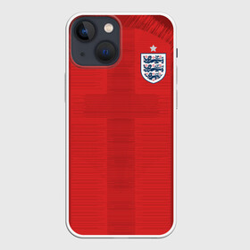 Чехол для iPhone 13 mini с принтом England away WC 2018 в Рязани,  |  | Тематика изображения на принте: cup | england | fifa | russia | world | англия | мира | россия | чемпионат