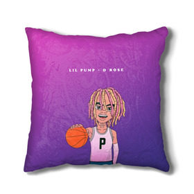 Подушка 3D с принтом Lil Pump D Rose в Рязани, наволочка – 100% полиэстер, наполнитель – холлофайбер (легкий наполнитель, не вызывает аллергию). | состоит из подушки и наволочки. Наволочка на молнии, легко снимается для стирки | hip hop | hiphop | lil pump | mc | rap | газзи гарсия | зачитал | клауд | клауд рэп | лил памп | лили | мс | памп | реп | репер | речитатив | рэп | рэпер | трэп | хип | хип хоп | хипхоп | хоп