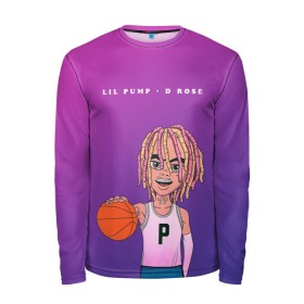 Мужской лонгслив 3D с принтом Lil Pump D Rose в Рязани, 100% полиэстер | длинные рукава, круглый вырез горловины, полуприлегающий силуэт | hip hop | hiphop | lil pump | mc | rap | газзи гарсия | зачитал | клауд | клауд рэп | лил памп | лили | мс | памп | реп | репер | речитатив | рэп | рэпер | трэп | хип | хип хоп | хипхоп | хоп