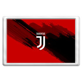 Магнит 45*70 с принтом JUVENTUS SPORT RED в Рязани, Пластик | Размер: 78*52 мм; Размер печати: 70*45 | football | soccer | ювентус