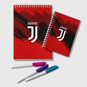 Блокнот с принтом JUVENTUS SPORT RED в Рязани, 100% бумага | 48 листов, плотность листов — 60 г/м2, плотность картонной обложки — 250 г/м2. Листы скреплены удобной пружинной спиралью. Цвет линий — светло-серый
 | football | soccer | ювентус