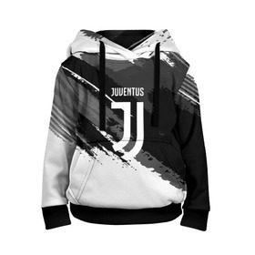 Детская толстовка 3D с принтом JUVENTUS SPORT STYLE в Рязани, 100% полиэстер | двухслойный капюшон со шнурком для регулировки, мягкие манжеты на рукавах и по низу толстовки, спереди карман-кенгуру с мягким внутренним слоем | football | soccer | ювентус