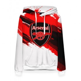 Женская толстовка 3D с принтом ARSENAL SPORT STYLE в Рязани, 100% полиэстер  | двухслойный капюшон со шнурком для регулировки, мягкие манжеты на рукавах и по низу толстовки, спереди карман-кенгуру с мягким внутренним слоем. | football | soccer | арсенал