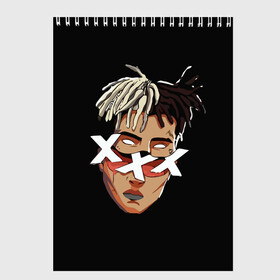 Скетчбук с принтом XXXtentacion в Рязани, 100% бумага
 | 48 листов, плотность листов — 100 г/м2, плотность картонной обложки — 250 г/м2. Листы скреплены сверху удобной пружинной спиралью | Тематика изображения на принте: anime | at  me | freex | look | revenge | tentacion | xxx | xxxtentacion | аниме | джасей | дуэйн | икс | нарисованный | онфрой | рисунок | тейте | тент | тентаньсьен | тентасьён | тентасьон | тентейшен | тентейшн | триисковый