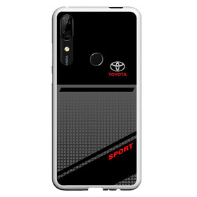 Чехол для Honor P Smart Z с принтом TOYOTA ТОЙОТА в Рязани, Силикон | Область печати: задняя сторона чехла, без боковых панелей | toyota | марка | машины | тойота