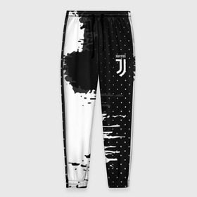 Мужские брюки 3D с принтом Juventus uniform black 2018 в Рязани, 100% полиэстер | манжеты по низу, эластичный пояс регулируется шнурком, по бокам два кармана без застежек, внутренняя часть кармана из мелкой сетки | Тематика изображения на принте: football | soccer | ювентус