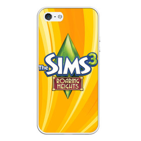 Чехол для iPhone 5/5S матовый с принтом The Sims в Рязани, Силикон | Область печати: задняя сторона чехла, без боковых панелей | игра | онлайн | симс | симулятор