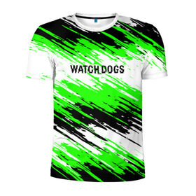 Мужская футболка 3D спортивная с принтом Watch Dogs в Рязани, 100% полиэстер с улучшенными характеристиками | приталенный силуэт, круглая горловина, широкие плечи, сужается к линии бедра | ded | dedsec | sec | watch dogs | watchdogs | дедсек | дэдсек