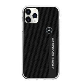 Чехол для iPhone 11 Pro матовый с принтом MERCEDES BENZ SPORT в Рязани, Силикон |  | Тематика изображения на принте: amg | auto | mercedes | авто | автомобиль | автомобильные | бренд | марка | машины | мерседес