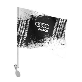 Флаг для автомобиля с принтом Audi abstract sport в Рязани, 100% полиэстер | Размер: 30*21 см | ауди | кольца | лого | машина