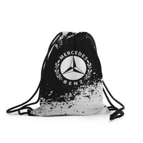 Рюкзак-мешок 3D с принтом Mercedes abstract sport в Рязани, 100% полиэстер | плотность ткани — 200 г/м2, размер — 35 х 45 см; лямки — толстые шнурки, застежка на шнуровке, без карманов и подкладки | auto | automobile | car | machine | mercedes | motor | motor car | sport car | автомашина | бренд | легковой автомобиль | марка | спортивный автомобиль | тачка