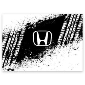 Поздравительная открытка с принтом Honda abstract sport в Рязани, 100% бумага | плотность бумаги 280 г/м2, матовая, на обратной стороне линовка и место для марки
 | Тематика изображения на принте: auto | automobile | car | honda | machine | motor | motor car | sport car | автомашина | бренд | легковой автомобиль | марка | спортивный автомобиль | тачка | хонда