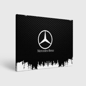 Холст прямоугольный с принтом Mercedes-Benz в Рязани, 100% ПВХ |  | auto | automobile | car | machine | mercedes | motor | motor car | sport car | автомашина | бренд | легковой автомобиль | марка | спортивный автомобиль | тачка