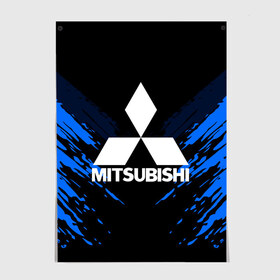 Постер с принтом MITSUBISHI SPORT COLLECTION в Рязани, 100% бумага
 | бумага, плотность 150 мг. Матовая, но за счет высокого коэффициента гладкости имеет небольшой блеск и дает на свету блики, но в отличии от глянцевой бумаги не покрыта лаком |  машина | марка | митсубиси