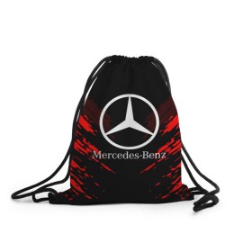 Рюкзак-мешок 3D с принтом MERCEDES-BENZ SPORT COLLECTION в Рязани, 100% полиэстер | плотность ткани — 200 г/м2, размер — 35 х 45 см; лямки — толстые шнурки, застежка на шнуровке, без карманов и подкладки | auto | automobile | car | machine | mercedes benz | motor | motor car | sport car | автомашина | бренд | легковой автомобиль | марка | мерседес | спортивный автомобиль | тачка