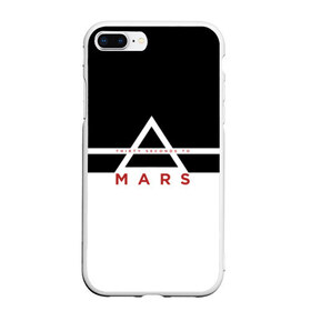 Чехол для iPhone 7Plus/8 Plus матовый с принтом Thirty Seconds to Mars в Рязани, Силикон | Область печати: задняя сторона чехла, без боковых панелей | 30 seconds to mars | 30 секунд до марса | 30stm | thirty seconds to mars | альтернативный | гранж | группа | джаред | знак | лето | надпись | нео | пост | прогрессивный | рок | хард | шеннон