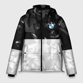 Мужская зимняя куртка 3D с принтом BMW BLACK COLLECTION в Рязани, верх — 100% полиэстер; подкладка — 100% полиэстер; утеплитель — 100% полиэстер | длина ниже бедра, свободный силуэт Оверсайз. Есть воротник-стойка, отстегивающийся капюшон и ветрозащитная планка. 

Боковые карманы с листочкой на кнопках и внутренний карман на молнии. | auto | bmw | motorsport | авто | автомобиль | автомобильные | бмв | бренд | марка | машины | моторспорт | спорт