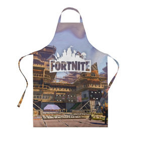 Фартук 3D с принтом Fortnite_10 в Рязани, 100% полиэстер | общий размер — 65 х 85 см, ширина нагрудника — 26 см, горловина — 53 см, длина завязок — 54 см, общий обхват в поясе — 173 см. Принт на завязках и на горловине наносится с двух сторон, на основной части фартука — только с внешней стороны | battle royale | epic games | fortnite | pvp | survival | tps | unreal | выживание | кооператив | королевская битва | песочница | фортнайт | шутер