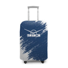Чехол для чемодана 3D с принтом УАЗ в Рязани, 86% полиэфир, 14% спандекс | двустороннее нанесение принта, прорези для ручек и колес | auto | car | patriot | race | uaz | авто | гонки | краска | краски | марка | машина | патриот | уаз