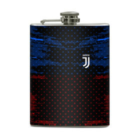 Фляга с принтом Juventus abstract collection в Рязани, металлический корпус | емкость 0,22 л, размер 125 х 94 мм. Виниловая наклейка запечатывается полностью | Тематика изображения на принте: football | soccer | ювентус