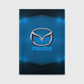 Обложка для автодокументов с принтом Mazda SPORT в Рязани, натуральная кожа |  размер 19,9*13 см; внутри 4 больших “конверта” для документов и один маленький отдел — туда идеально встанут права | Тематика изображения на принте: 