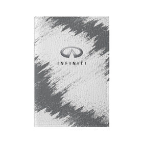 Обложка для паспорта матовая кожа с принтом INFINITI в Рязани, натуральная матовая кожа | размер 19,3 х 13,7 см; прозрачные пластиковые крепления | Тематика изображения на принте: auto | car | infiniti | race | авто | гонки | инфинити | краска | краски | марка | машина