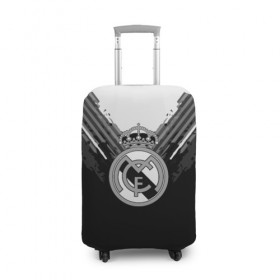 Чехол для чемодана 3D с принтом Real Madrid abstract original в Рязани, 86% полиэфир, 14% спандекс | двустороннее нанесение принта, прорези для ручек и колес | football | soccer | реал мадрид