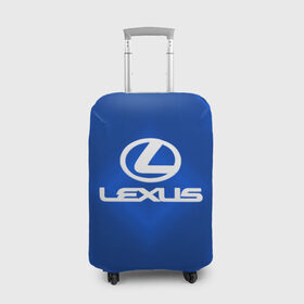 Чехол для чемодана 3D с принтом Lexus SPORT в Рязани, 86% полиэфир, 14% спандекс | двустороннее нанесение принта, прорези для ручек и колес | 