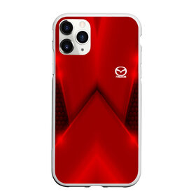 Чехол для iPhone 11 Pro Max матовый с принтом Mazda car sport RED в Рязани, Силикон |  | auto | automobile | car | carbon | machine | mazda | motor | motor car | sport car | автомашина | бренд | легковой автомобиль | мазда | марка | спортивный автомобиль | тачка