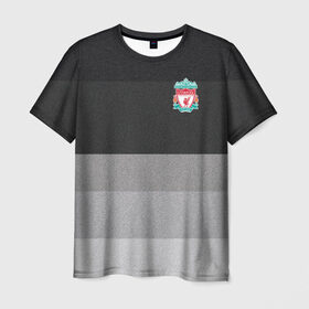 Мужская футболка 3D с принтом Ливерпуль в Рязани, 100% полиэфир | прямой крой, круглый вырез горловины, длина до линии бедер | fc | полосатая | форма