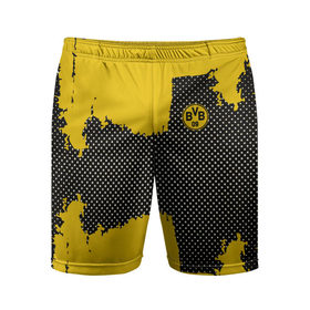 Мужские шорты 3D спортивные с принтом BORUSSIA SPORT YELLOW в Рязани,  |  | 