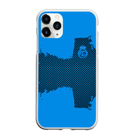 Чехол для iPhone 11 Pro матовый с принтом REAL MADRID SPORT BLUE в Рязани, Силикон |  | football | soccer | реал мадрид