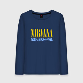 Женский лонгслив хлопок с принтом Nirvana nevermino в Рязани, 100% хлопок |  | cobain | kurt | nevermino | nirvana | альтернативный | гранж | грол | группа | дональд | кобейн | курт | музыка | надпись | нервана | нирвана | новоселич | певец | рок | смайл | смайлик | солист