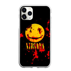 Чехол для iPhone 11 Pro матовый с принтом Nirvana в Рязани, Силикон |  | cobain | kurt | nevermino | nirvana | альтернативный | гранж | грол | группа | дональд | кобейн | курт | музыка | надпись | нервана | нирвана | новоселич | певец | рок | смайл | смайлик | солист