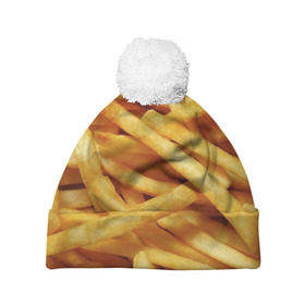 Шапка 3D c помпоном Картошка фри: в Рязани, 100% полиэстер | универсальный размер, печать по всей поверхности изделия | вкусная | еда | жареный | желтый | закуска | картофель | картофеля | картоха | картошка | картошки | палки | палочки | полоски | фас фуд | фаст фуд | фастфуд | фасфуд | фвсфут | фри