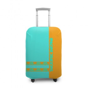 Чехол для чемодана 3D с принтом Imagine Dragons в Рязани, 86% полиэфир, 14% спандекс | двустороннее нанесение принта, прорези для ручек и колес | 