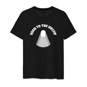 Мужская футболка хлопок с принтом Road to the dream T-shirt в Рязани, 100% хлопок | прямой крой, круглый вырез горловины, длина до линии бедер, слегка спущенное плечо. | Тематика изображения на принте: rdr | road to dream