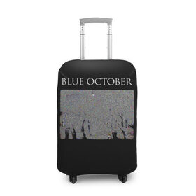 Чехол для чемодана 3D с принтом Blue October в Рязани, 86% полиэфир, 14% спандекс | двустороннее нанесение принта, прорези для ручек и колес | 