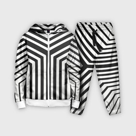Детский костюм 3D с принтом Кибер Зебра в Рязани,  |  | black and white stripes | geometry | vest | zebra | геометрия | зебра | тельняшка | черно белая полоска