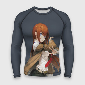 Мужской рашгард 3D с принтом Kurusi makise Steins   gate в Рязани,  |  | anime | kristina | kurisu | okabe | sience | stein | steins | steonggate | врата штейна | курису | макисе