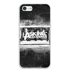 Чехол для iPhone 5/5S матовый с принтом Asking Alexandria в Рязани, Силикон | Область печати: задняя сторона чехла, без боковых панелей | 