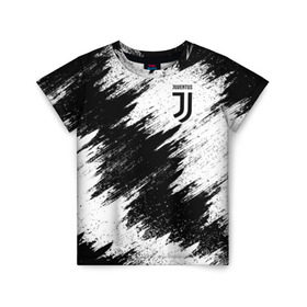 Детская футболка 3D с принтом Juventus в Рязани, 100% гипоаллергенный полиэфир | прямой крой, круглый вырез горловины, длина до линии бедер, чуть спущенное плечо, ткань немного тянется | football | juventus | soccer | италия | турин | футбольный | ювентус