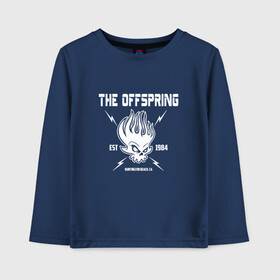 Детский лонгслив хлопок с принтом The Offspring est 1984 в Рязани, 100% хлопок | круглый вырез горловины, полуприлегающий силуэт, длина до линии бедер | offspring | офспринг | оффспринг | рок