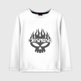 Детский лонгслив хлопок с принтом The Offspring в Рязани, 100% хлопок | круглый вырез горловины, полуприлегающий силуэт, длина до линии бедер | the offspring | офспринг | оффспринг | рок