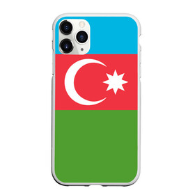 Чехол для iPhone 11 Pro Max матовый с принтом Азербайджан в Рязани, Силикон |  | azerbaijan | azrbaycan | звезда | ислам | полумесяц | флаг