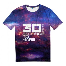 Мужская футболка 3D с принтом 30 Seconds to Mars в Рязани, 100% полиэфир | прямой крой, круглый вырез горловины, длина до линии бедер | 30 seconds to mars | punk | rock | альтернативный хип хоп | группа | инди поп | музыка | музыкальное произведение | ноты | панк | регги | рок | синти поп