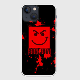 Чехол для iPhone 13 mini с принтом Bon Jovi в Рязани,  |  | bon jovi | альбом | арена | бон | бон джови | глэм | группа | джови | джон | метал | музыка | надпись | песни | поп | попрок | рок | рокер | смайл | солист | софт | стена | хард | хеви | хевиметал