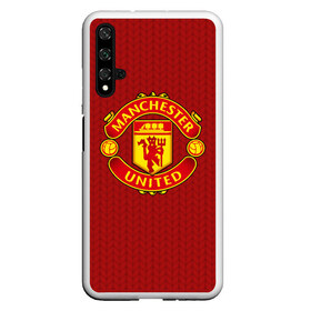 Чехол для Honor 20 с принтом Manchester United Knitted в Рязани, Силикон | Область печати: задняя сторона чехла, без боковых панелей | england | football | logo | manchester united | pattern | sport | англия | арт | вязаный | лига | лого | манчестер юнайтед | переплет | свитер | спорт | текстура | узор | фк | футбол | футбольный клуб | эмблема